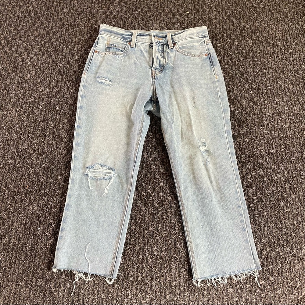Like New Old Navy Slouchy Straight Jeans